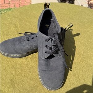 Dr. Martens Black Canvas Oxfords